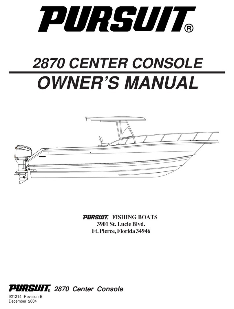 PURSUIT 2870 Walkaround owner's manual
