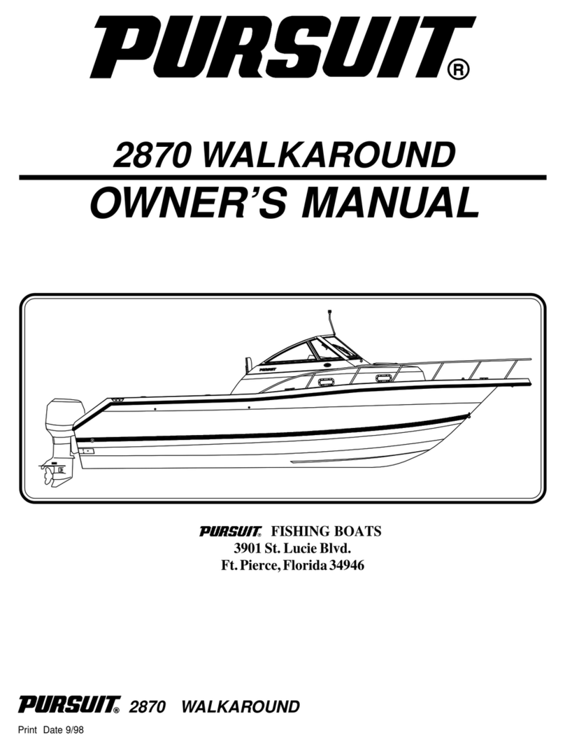 PURSUIT 2870 Walkaround owner's manual