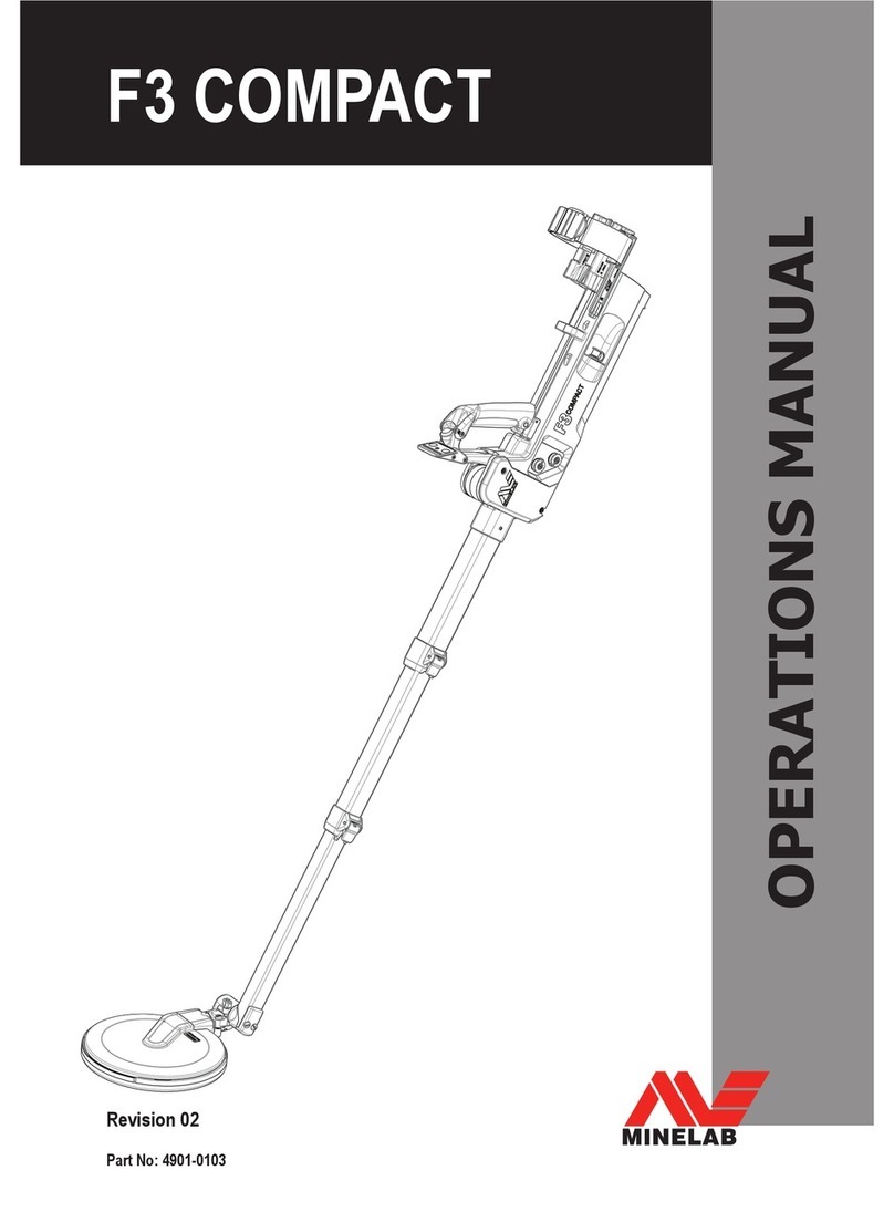 Minelab F3 Operation manual
