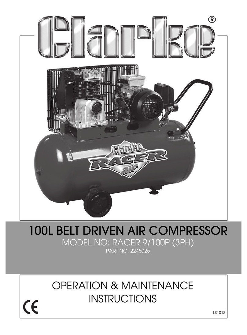 Clarke RACER 9/100P (3PH) Instruction Manual