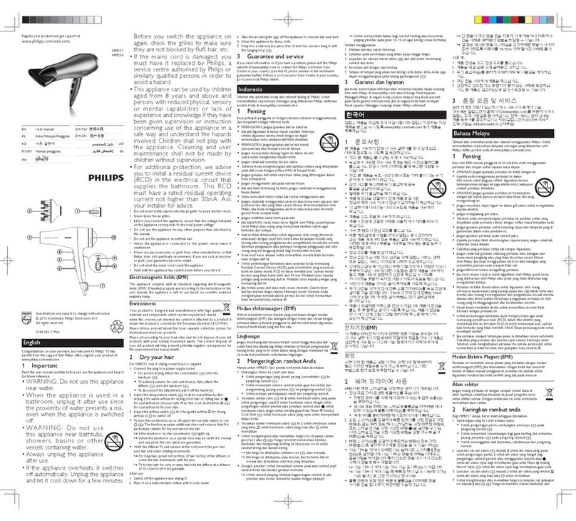 Philips HP8251 user manual