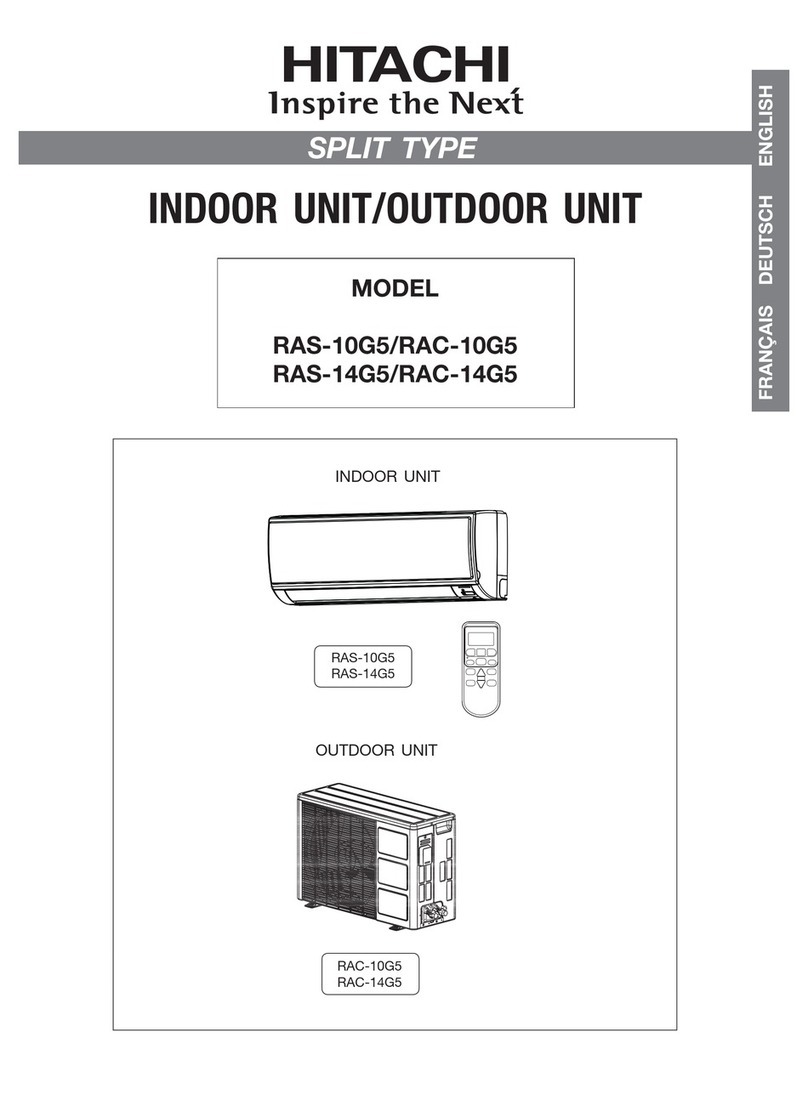 Hitachi RAS-10G5 User manual Hitachi RAS-10G5 User manual