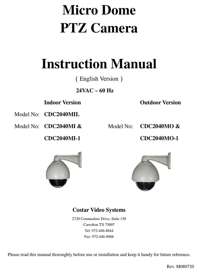 Costar Video Systems CDC2040MIL User manual