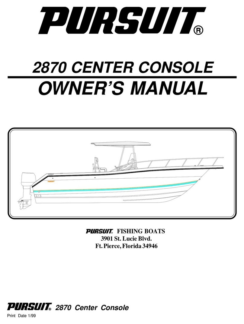 PURSUIT 2870 Walkaround owner's manual