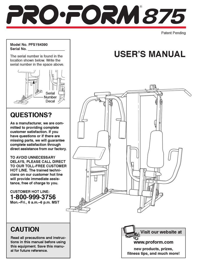 Pro-Form PFSY64390 User manual