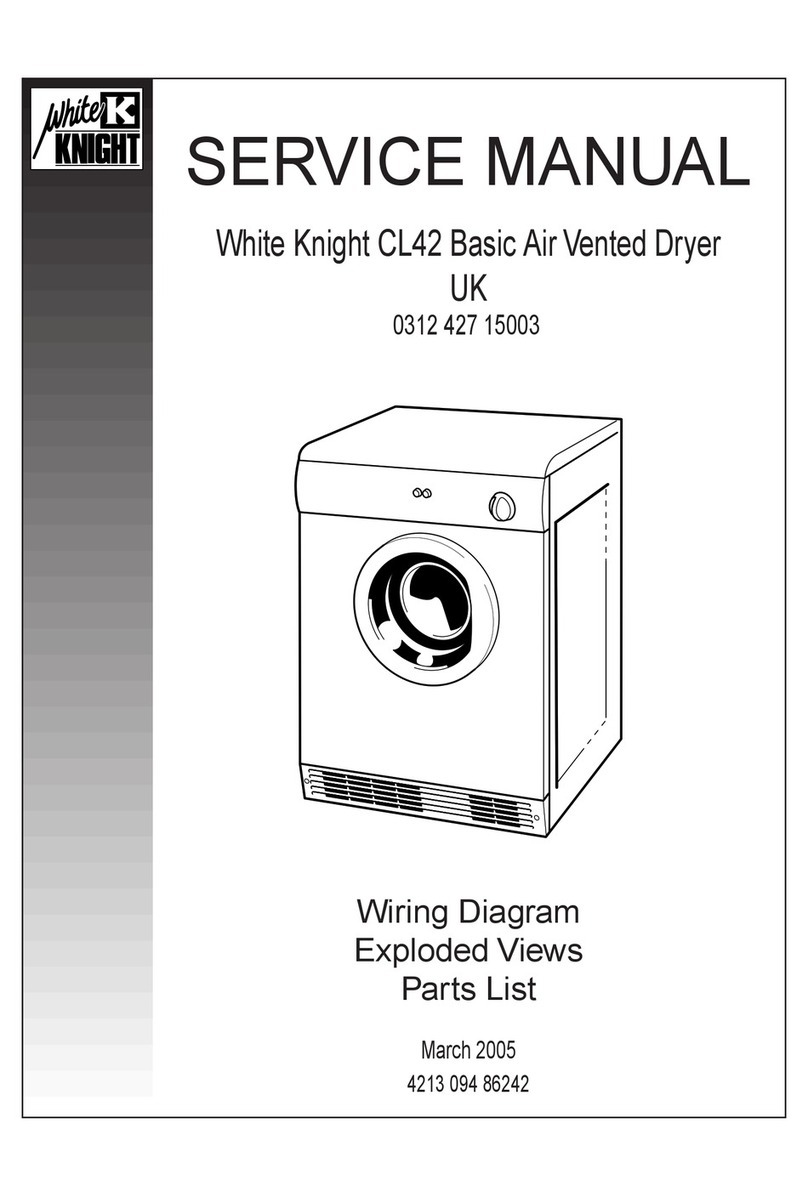 White Knight CL42 User manual