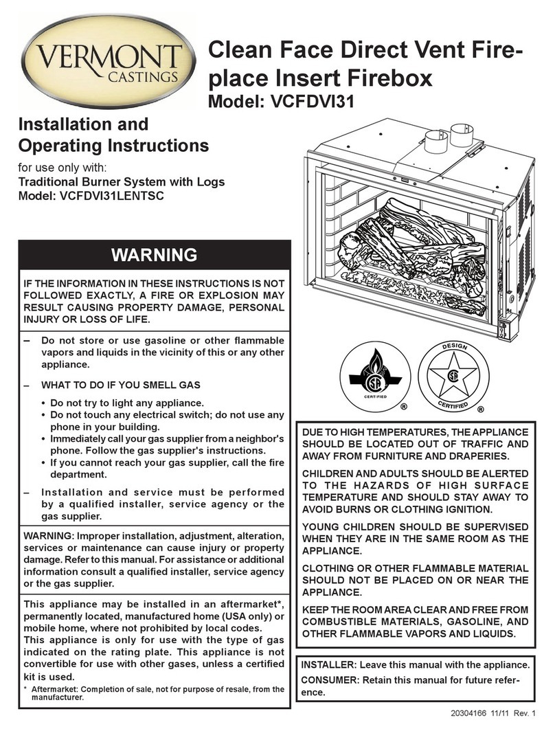 Vermont Castings VCFDVI31 User manual Vermont Castings VCFDVI31 User manual