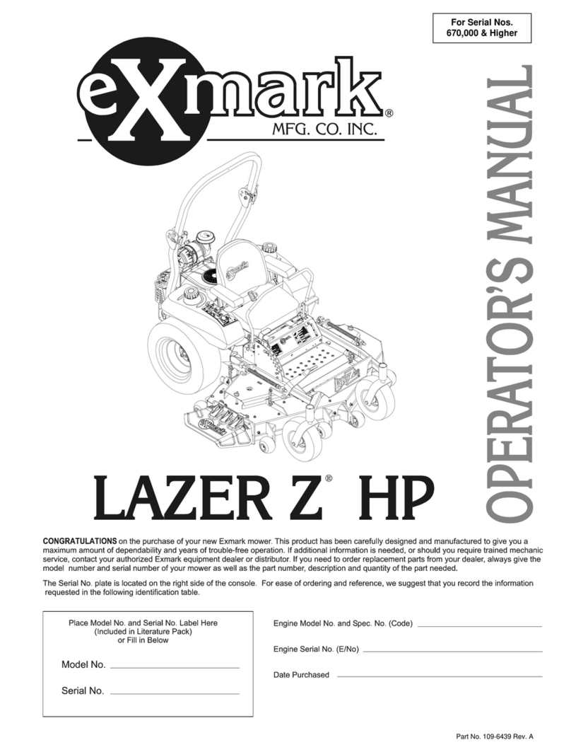 Exmark Lazer Z HP User manual