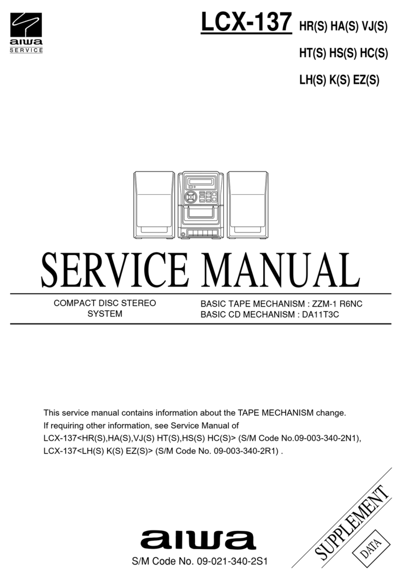Aiwa LCX-137 Service manual