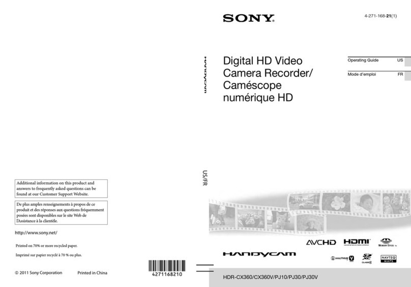 Sony HDR-CX360 User manual
