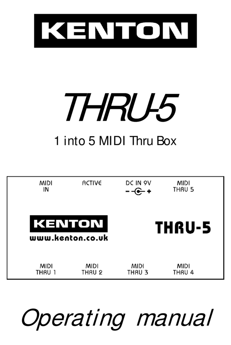 Kenton THRU-5 operating manual