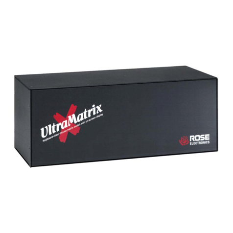Rose electronics UltraMatrix 4 Installation and operation manual