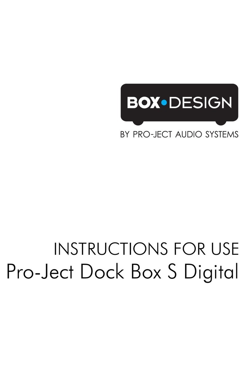 Pro-Ject Audio Systems Dock Box S Digital Instructions for use