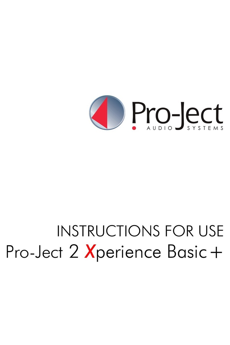 Pro-Ject Audio Systems 2 Xperience Basic + Instructions for use