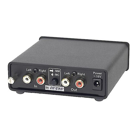 Pro-Ject Audio Systems Phono Box MK II User manual Pro-Ject Audio Systems Phono Box MK II User manual