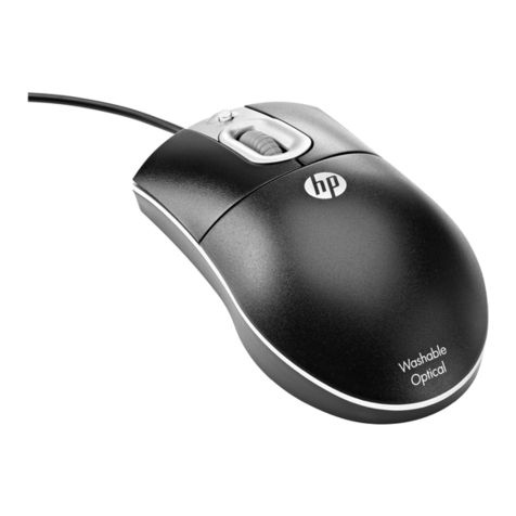 HP USB PS2 Washable User manual