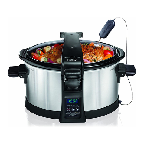 Hamilton Beach Programmable Slow Cooker User instructions