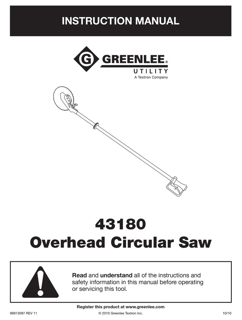 Greenlee 43180 instruction manual