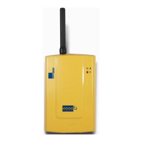 Esse-ti GSM 200 Installation and user manual Esse-ti GSM 200 Installation and user manual