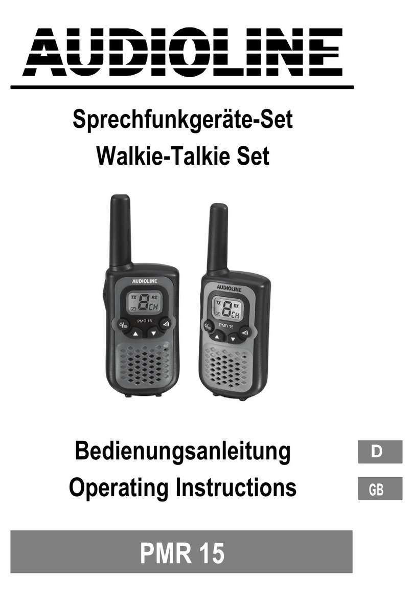 AUDIOLINE PMR 15 User manual AUDIOLINE PMR 15 User manual