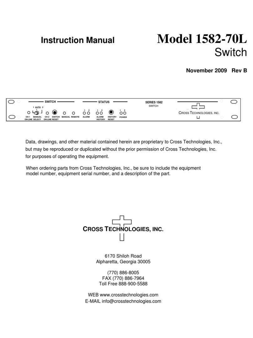 Cross Technologies 1582-70L User manual
