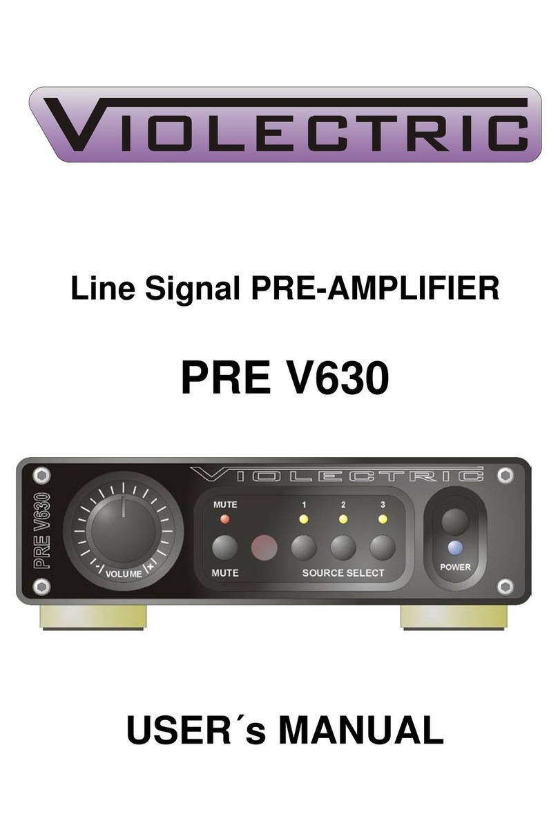 Violectric PRE V630 user manual
