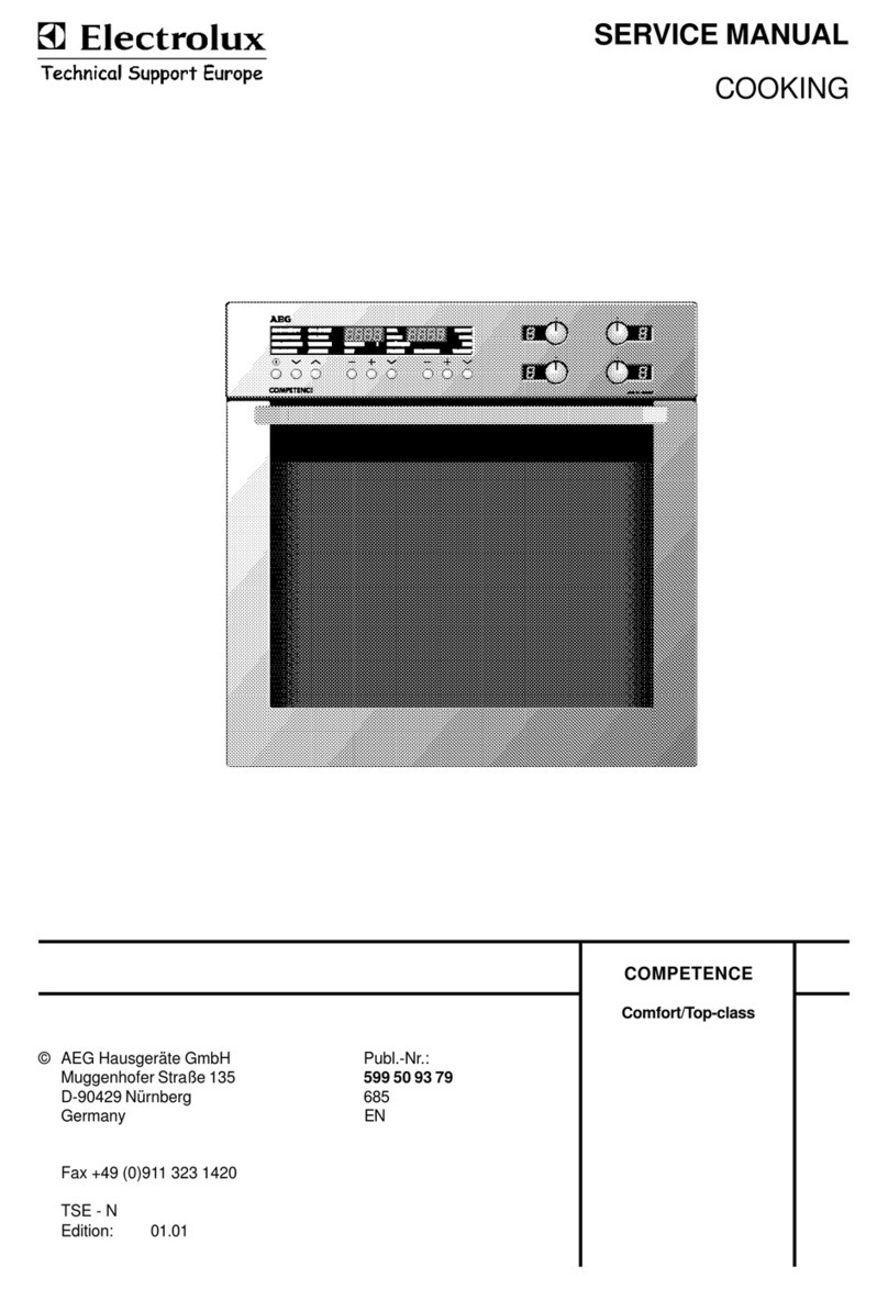 Electrolux Range Service manual