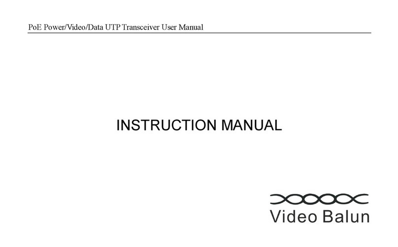 Video Balun HXVB200T instruction manual
