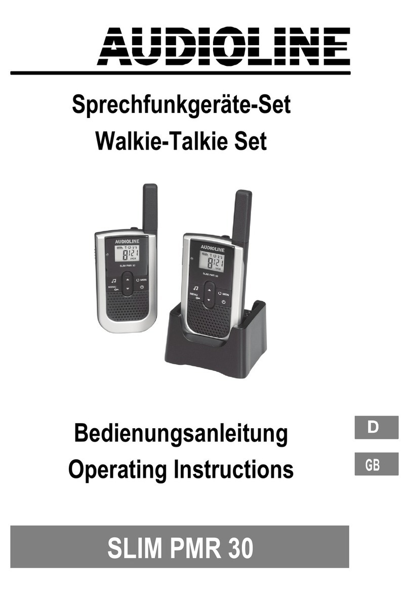 AUDIOLINE SLIM PMR 30 operating instructions