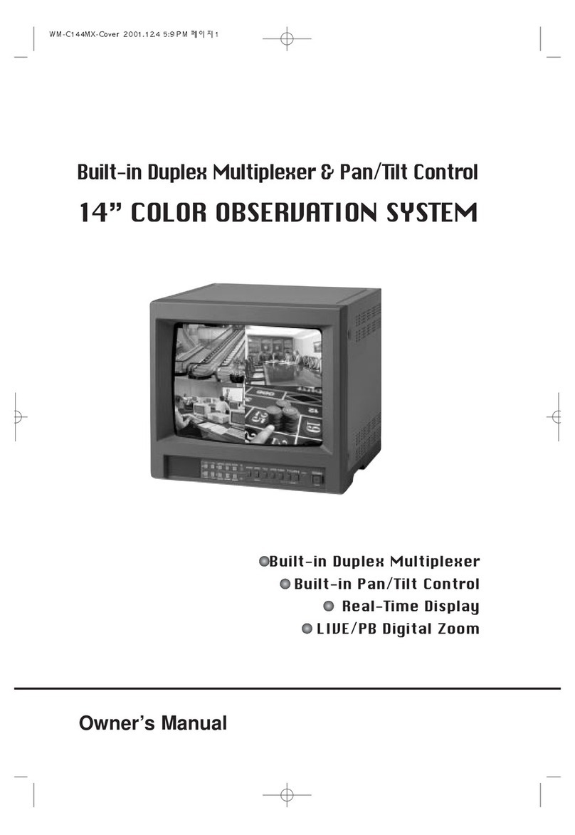 Marmitek 14" COLOR OBSERVATION SYSTEM User manual