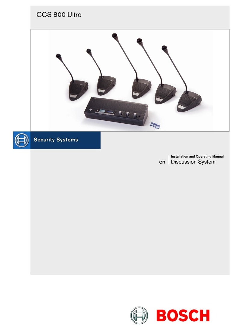 Bosch CCS 800 Ultro Installation and operating manual