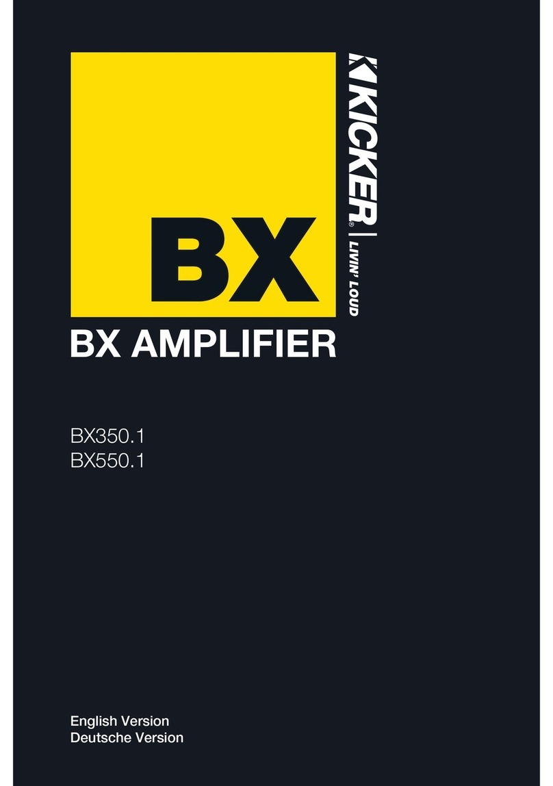 Kicker BX350.1 User manual