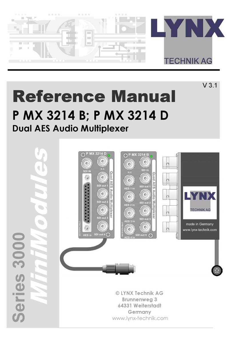 Lynx P MX 3214 B Reference manual