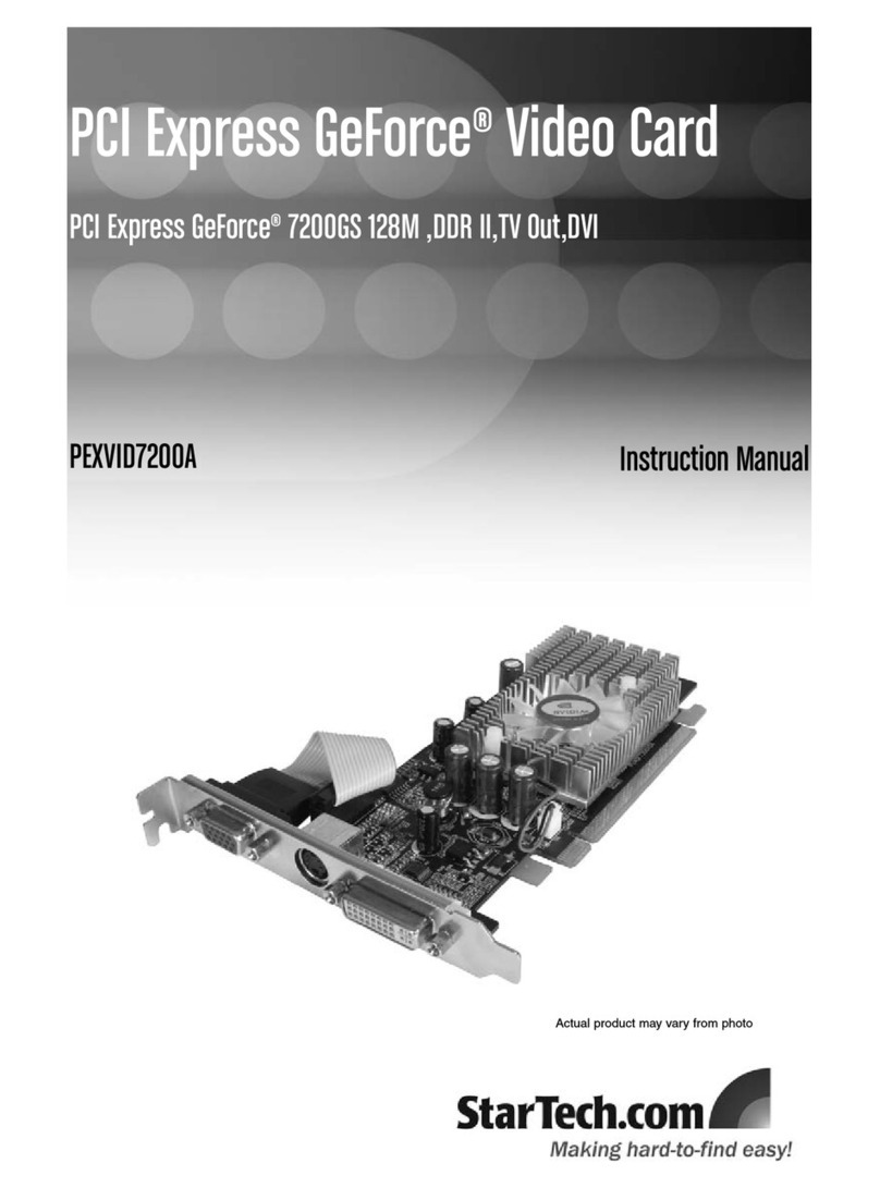 StarTech.com PEXVID7200A instruction manual