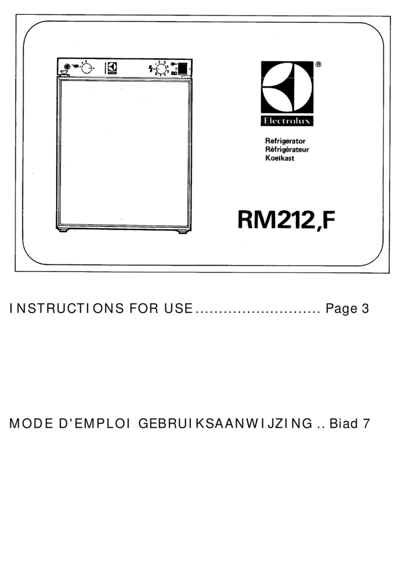 Electrolux RM212,F User manual