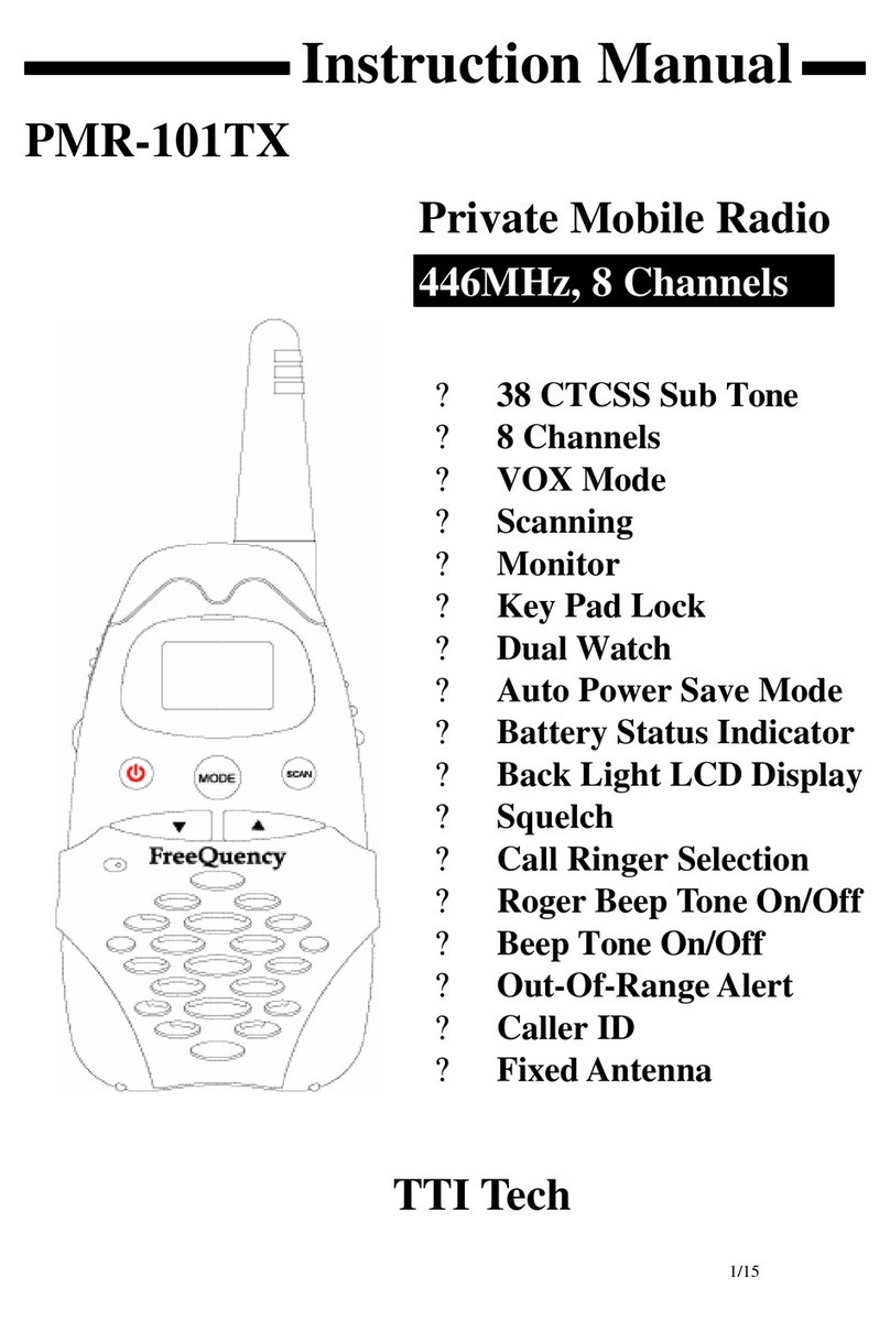 TTI PMR-101TX instruction manual