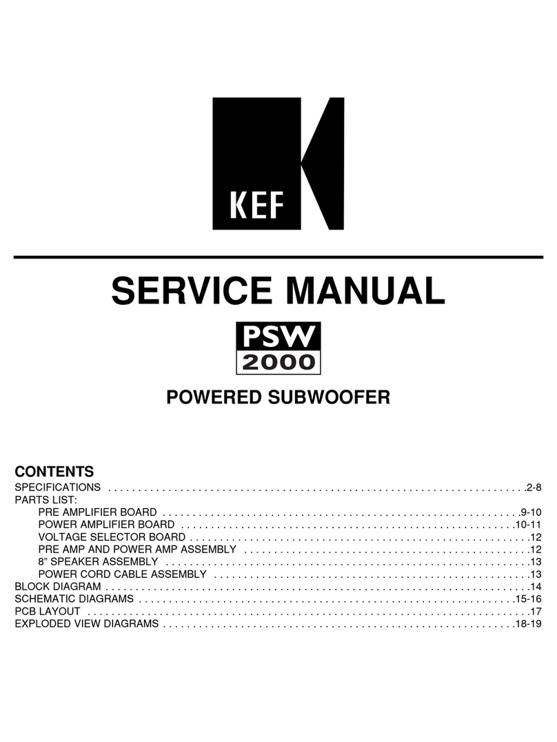 KEF PSW 2000 User manual