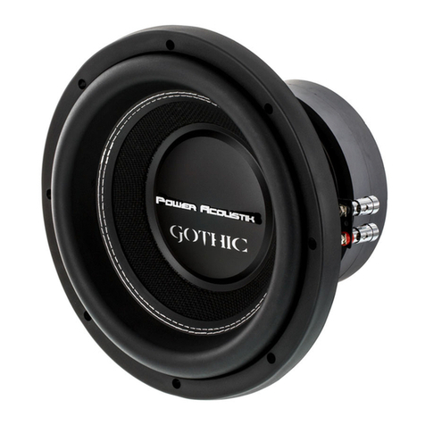 PowerAcoustik Gothic GW3-10 User manual