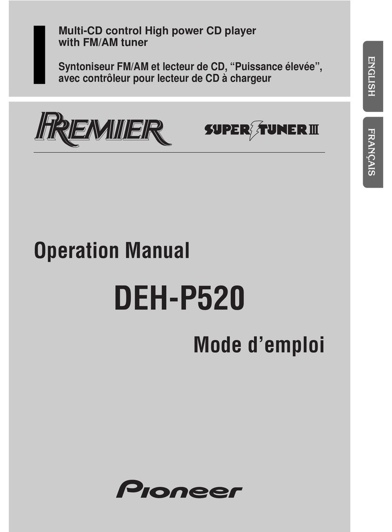 Pioneer DEH-P520 Operation manual