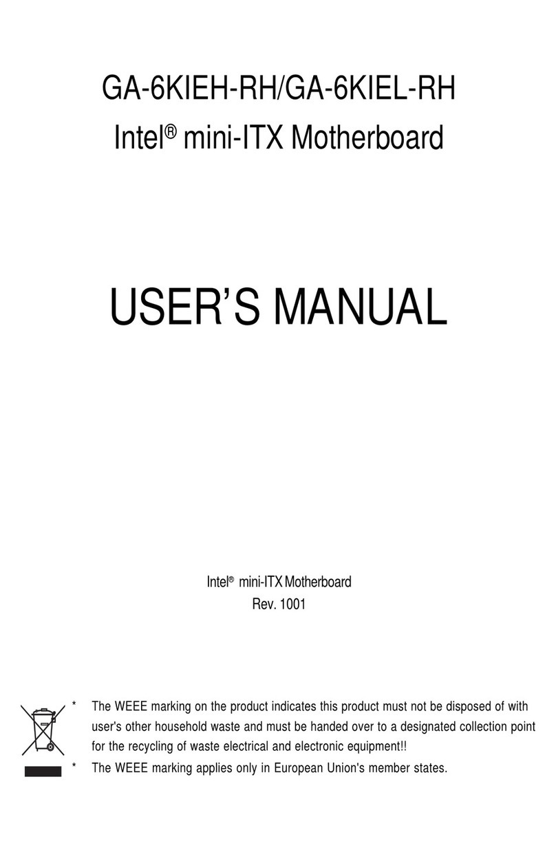 Gigabyte GA-6KIEH-RH User manual