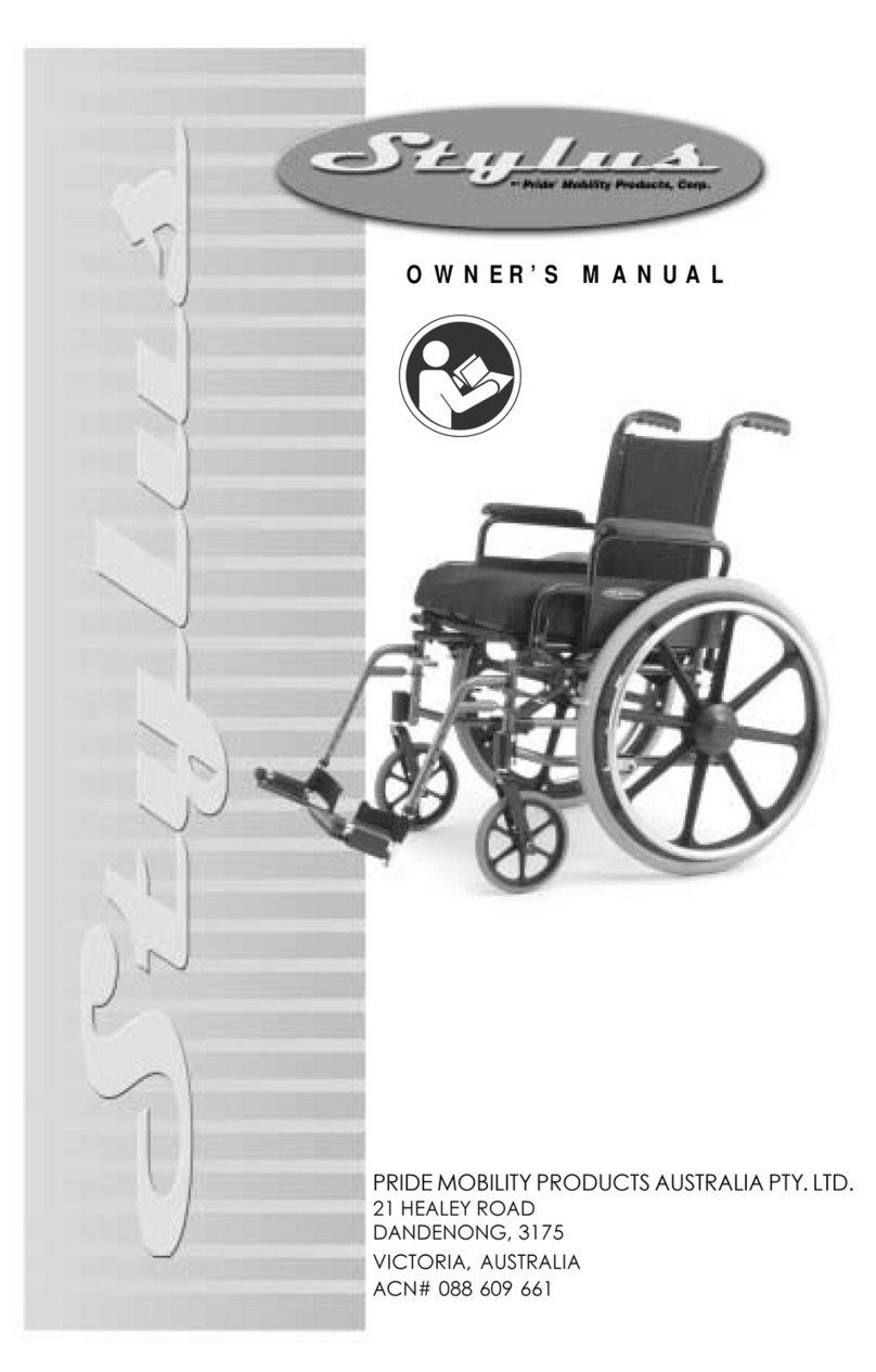 Pride STYLUS owner's manual