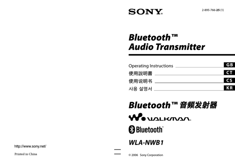 Sony WLA-NWB1 User manual