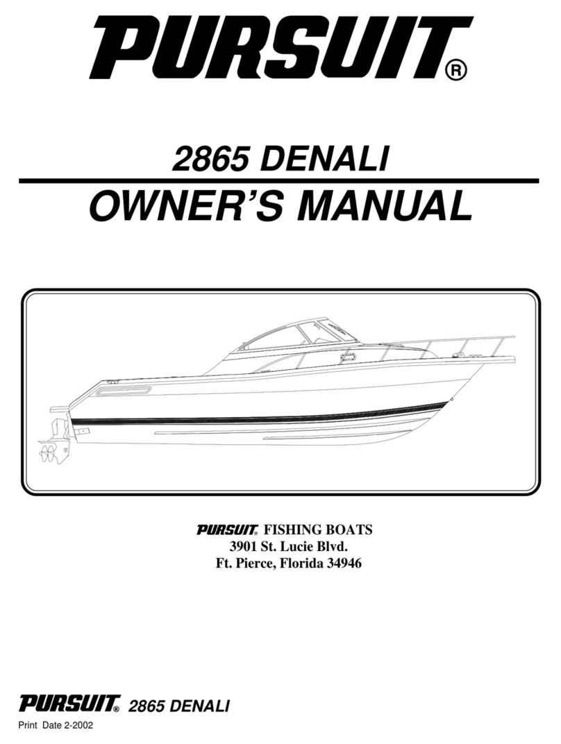 PURSUIT 2865 DENALI User manual