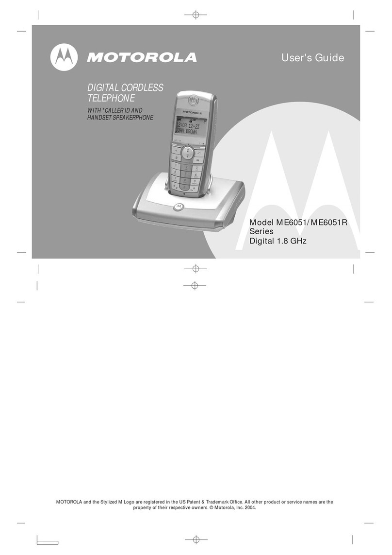 Motorola ME6051 series User manual Motorola ME6051 series User manual