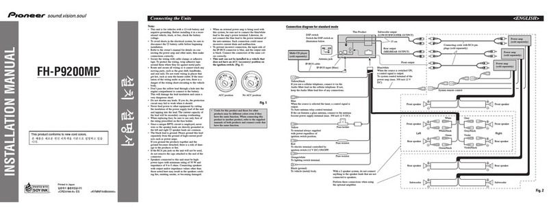 Pioneer FH-P9200MP user guide Pioneer FH-P9200MP user guide