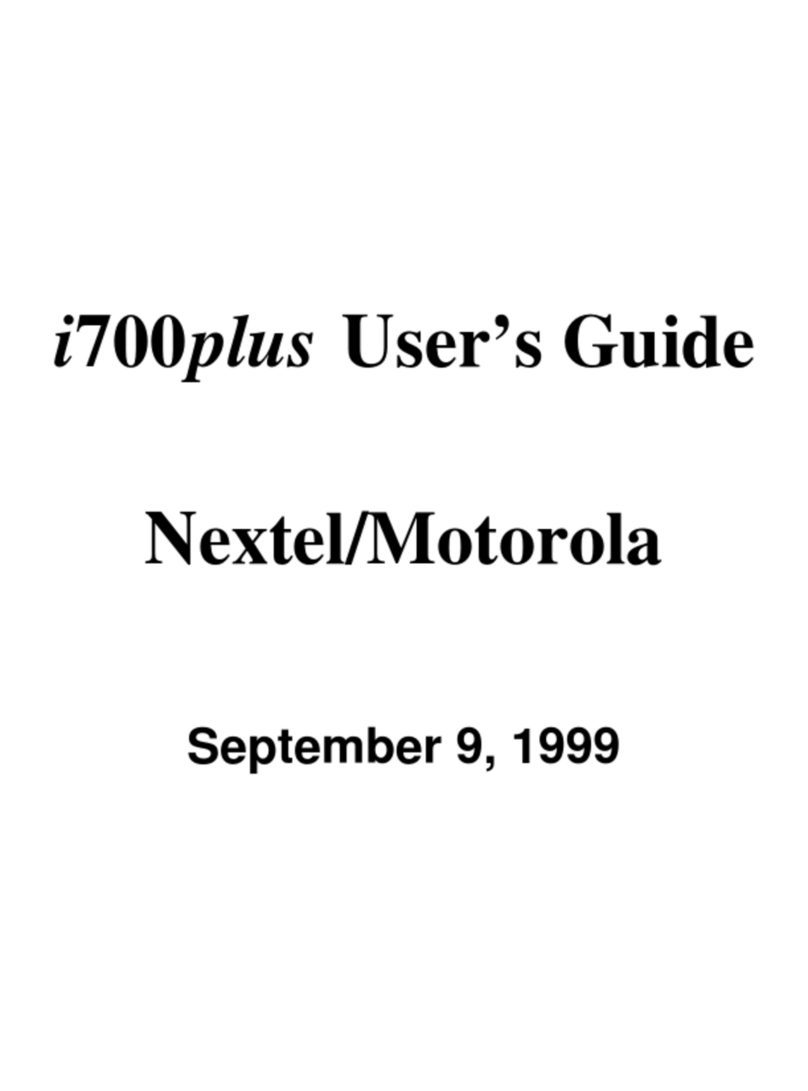 Motorola iDEN i700plus User manual