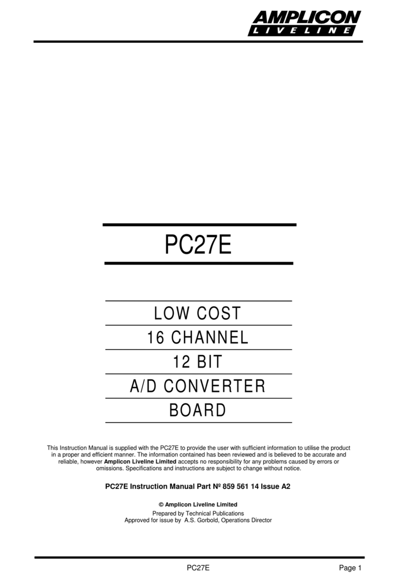 Amplicon Liveline PC27E instruction manual Amplicon Liveline PC27E instruction manual