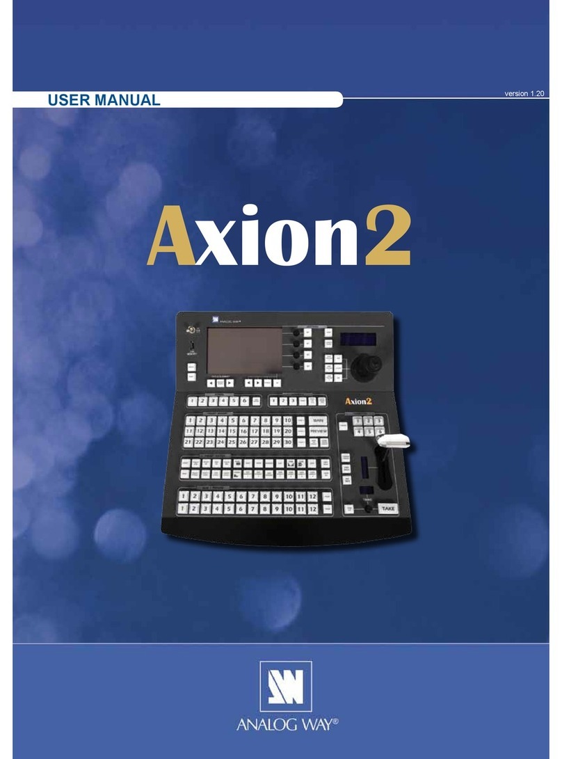 Analog way Axion2 user manual
