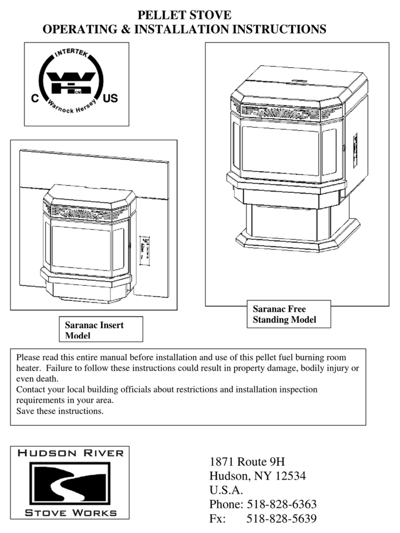 Hudson River Saranac Insert Operating & installation instructions