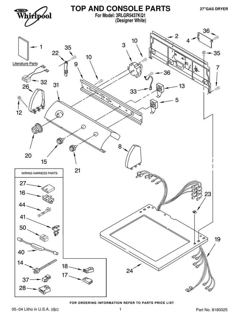 Whirlpool 3RLGR5437KQ1 User manual